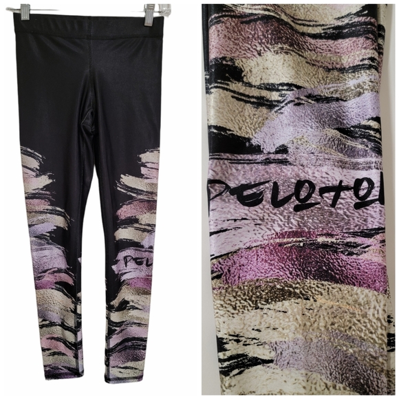 Peloton Pants - Peloton Terez Moody Metallic Biking Leggings Size XS